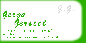 gergo gerstel business card